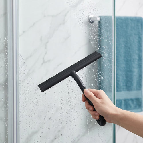 Modern Shower Squeegee with Silicone Blade, Bathroom Glass Door Wiper for Mirrors, Tiles and Windows