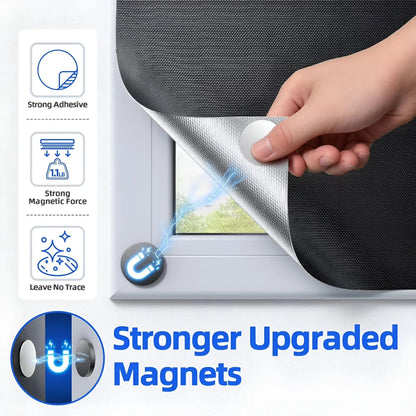 Magnetic Blackout Window Shade, DIY Blackout Curtain for Bedroom and Sleep