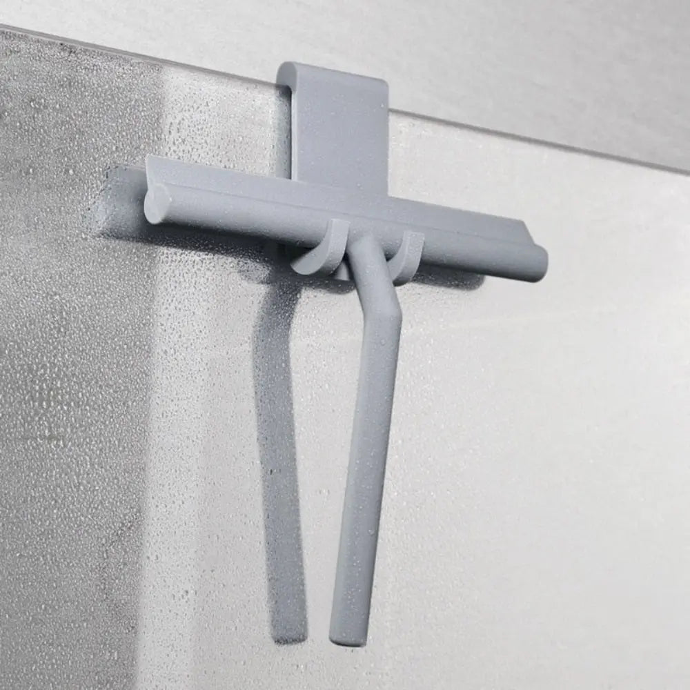 Modern Shower Squeegee with Silicone Blade, Bathroom Glass Door Wiper for Mirrors, Tiles and Windows