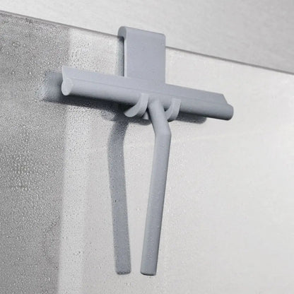 Modern Shower Squeegee with Silicone Blade, Bathroom Glass Door Wiper for Mirrors, Tiles and Windows