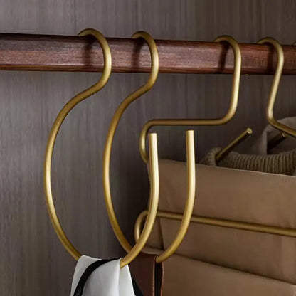 S Shaped Hooks 5 Pack, Matte Metal S Hooks for Hanging Clothes, Bags, Cookware and Tools
