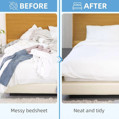 Bed Sheet Holder Straps, 4 Pack Adjustable Elastic Sheet Grippers for Fitted Sheets