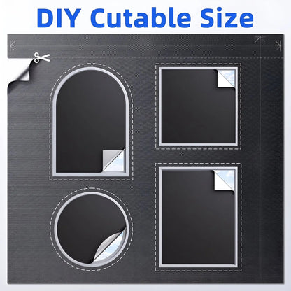 Magnetic Blackout Window Shade, DIY Blackout Curtain for Bedroom and Sleep