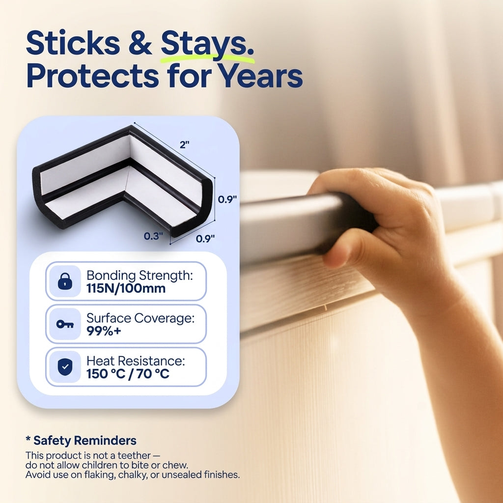 Edge Guard Strip for Baby Proofing, 79 in Soft Corner Protector for Tables, Desks and Furniture