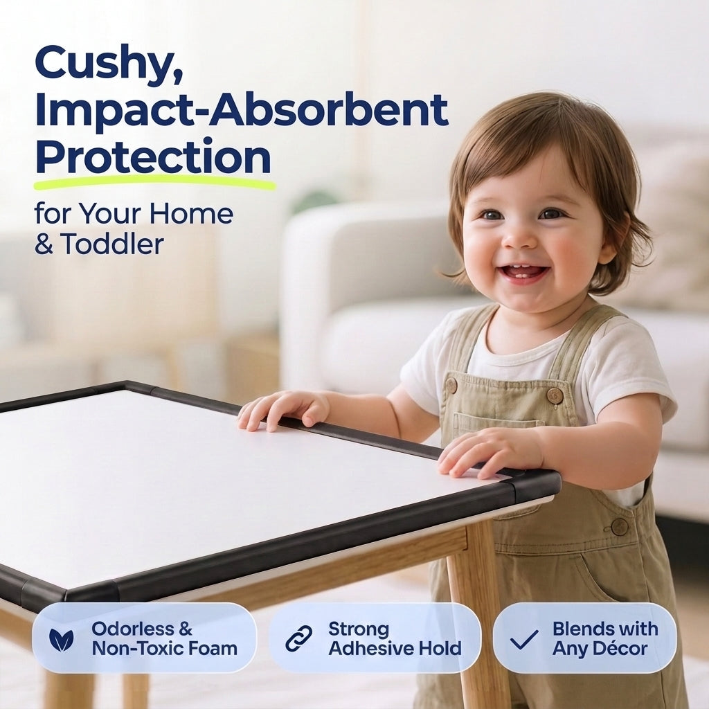 Edge Guard Strip for Baby Proofing, 79 in Soft Corner Protector for Tables, Desks and Furniture