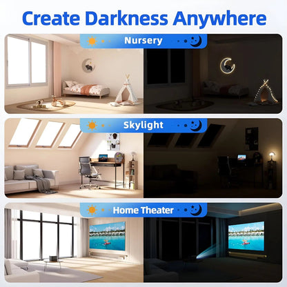 Magnetic Blackout Window Shade, DIY Blackout Curtain for Bedroom and Sleep
