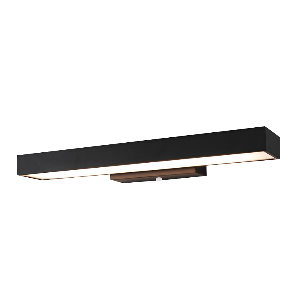 Outdoor LED Linear Wall Light, Black Stainless Steel, IP65, Optional Motion Sensor