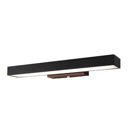 Outdoor LED Linear Wall Light, Black Stainless Steel, IP65, Optional Motion Sensor