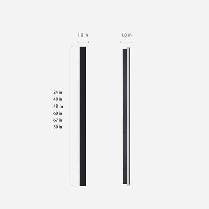 Outdoor LED Linear Wall Light, Black Long Strip Wall Sconce, IP65, Warm White or RGB