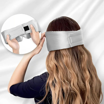 Satin Sleep Mask for Total Darkness, Full Coverage Eye Mask with Adjustable Strap
