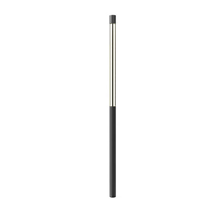 Modern Outdoor LED Bollard Light, Black Cylinder Pathway Light, 3000K Warm White, IP65