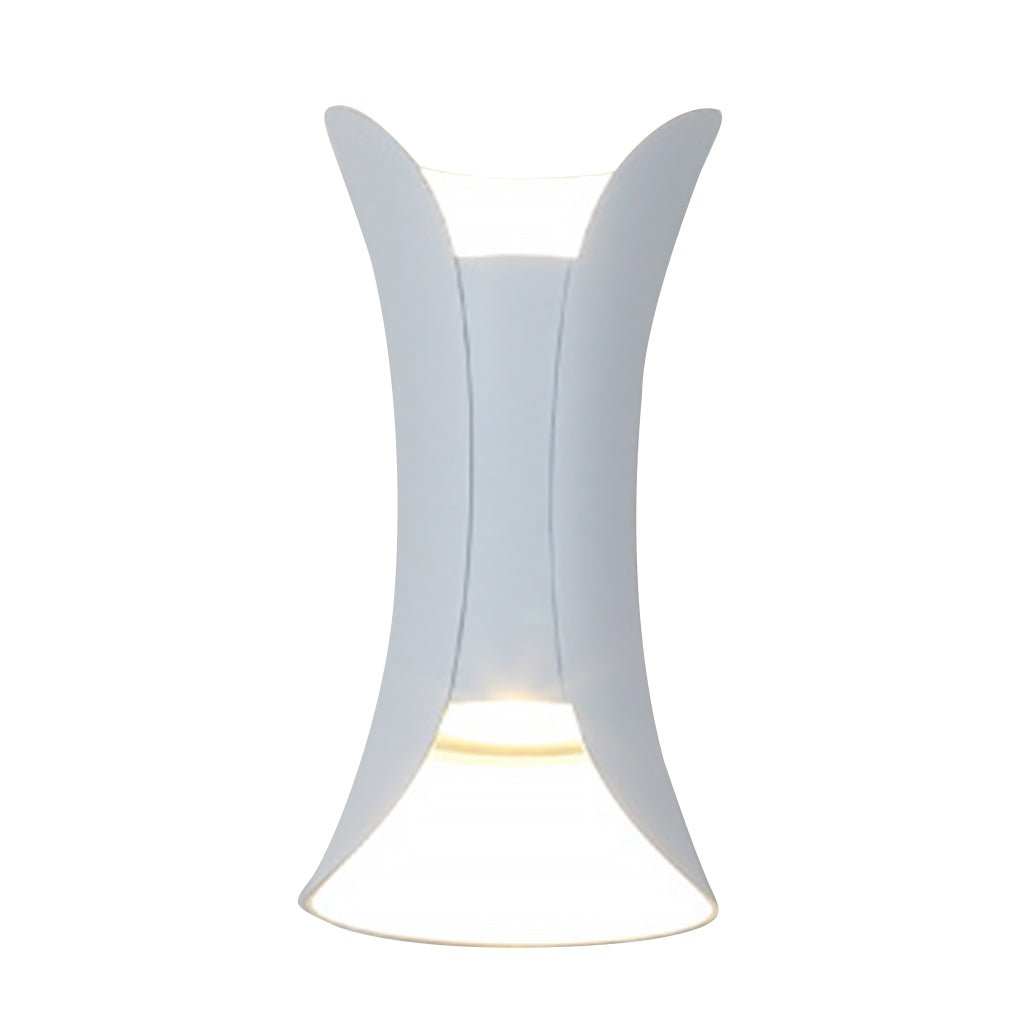 Up Down Outdoor Wall Light, Modern Curved LED Wall Sconce, 3000K Warm White, IP54