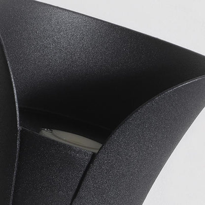 Up Down Outdoor Wall Light, Modern Curved LED Wall Sconce, 3000K Warm White, IP54