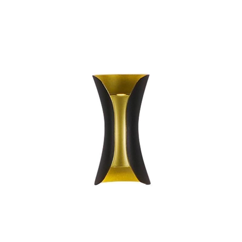 Up Down Outdoor Wall Light, Modern Curved LED Wall Sconce, 3000K Warm White, IP54