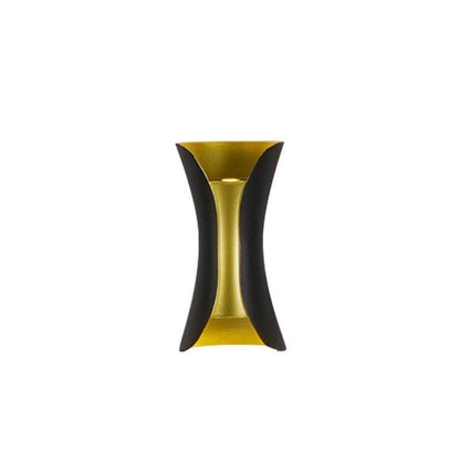 Up Down Outdoor Wall Light, Modern Curved LED Wall Sconce, 3000K Warm White, IP54